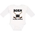 thumbnail image 3 of Inktastic Future Hockey Player Born to Play Hockey Boys Long Sleeve Baby Bodysuit, 3 of 5