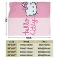 thumbnail image 2 of Hello Kitty Throw Blanket, Cozy Flannel Blankets For Boys Girls, Super Soft Warm Blanket For Couch Sofa Bed, 2 of 9