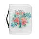thumbnail image 2 of Funda de Biblia de cuero floral con cremallera y asas - Estuche de Biblia de varios tamaños para mujer, organizador de bolso con bolsillos, protector de libros resistente al agua, 2 of 4