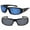 Black/Open Road Blue, variant on "The Diesel" 2 Pair of Extra Large Polarized Sunglasses for Men with Wide Heads - Blue/Blue