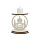 thumbnail image 1 of Ramadan Wooden Decorative Ornament Mooning Castle Candlestick Holiday Decoration Hand Made Three Dimensional Ornaments Middle Easts, 1 of 5