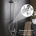 thumbnail image 4 of 3 Way 1/2 Shower Faucet Water Splitter Shower Valve Diverter Nozzle Adapter, 4 of 7