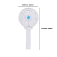 thumbnail image 3 of Ventilador Pequeño De Mano Ventilador de mano plegable Ventilador de refrigeración de verano con carga USB para acampar Senderismo (Blanco) Wdftyju Libre de BPA, 3 of 3