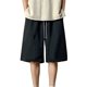thumbnail image 3 of Hombre Verano Pantalones Cortos De Media Longitud Sueltos Cierre De Cordón Imprimir Deportes Pantalones Cortos De Cintura Alta Negro L, 3 of 8