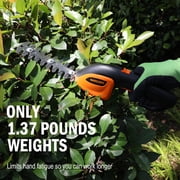 GARCARE Cordless Grass Shears & Hedge Trimmer 2 in 1, 2.0 Ah Built-in Rechargeable Battery & Type-C Charging