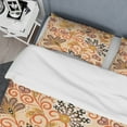 thumbnail image 4 of Designart 'Retro Indian Floral Batik III' Mid-Century Modern Duvet Cover Set, 4 of 4