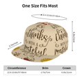 thumbnail image 4 of Kdxio Thanksgiving With A Grateful Heart Print Snapback Hat for Men Women,Adjustable Baseball Cap, 4 of 7
