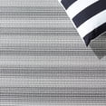 thumbnail image 4 of SAFAVIEH Hampton Duana Striped Indoor/Outdoor Runner Rug, Black/Grey, 2' x 9', 4 of 9