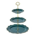 thumbnail image 1 of 3 Tier Serving Tray, 3-Tier Ceramic Cake Stand, Beautiful Cupcake Stand Wedding - Dessert Stand-Tea Party Serving Platter, 1 of 5