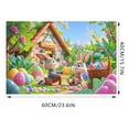 thumbnail image 4 of asddcavvf Easter Bunny Pattern Soft Velvet Carpet Festive Atmosphere Cute Decoration A Must Have Carpet for A Warm Home 40X60CM B6 Oversized down Throw Blanket Fuzzy Rugs for Kids Room, 4 of 4