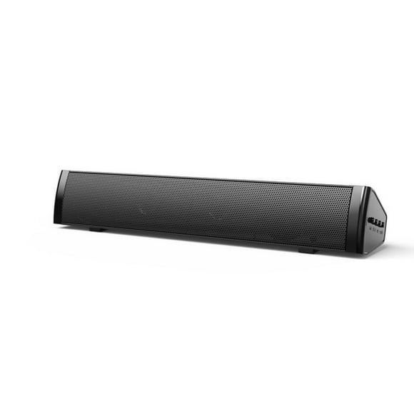 Mistaha Compact SADA V-105 Speaker Bar with Volume Knob and Anti-Skid Base, USB Powered, 3W Output Power, 2.0 Channel, Multi-Compatible for PC Laptop Smartphone Tablet, Black, 360MM