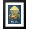 thumbnail image 2 of Vittorio Grassi 14x18 Black Modern Framed Museum Art Print Titled - Assisi (1920), 2 of 5