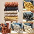 thumbnail image 2 of Promotion Clearance! Textured Knitted Soft Throw Blanket with Tassels Warm Fluffy Cozy Plush for Fall Spring Couch Bed Sofa Living Room Framhouse Boho Decor Beige, 2 of 17