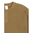 thumbnail image 3 of Modern Moments by Gerber Toddler Boy Waffle Henley Sweater Knit, 12 Months - 5T, 3 of 6