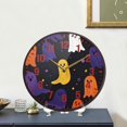 thumbnail image 4 of Yayeee Wall Clock Battery Operated 9.5" Silent Quartz Non-Ticking for Living Room Decor, Halloween Colorful Ghosts, 4 of 8
