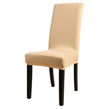 - 4Pcs Stretch Spandex Short Slipcover Dining Chair Cover