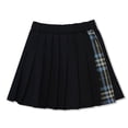 thumbnail image 7 of VBTAPA Girls School Uniform Skirts Plaid Pleated Skirt Preppy Style A-Line Mini Skirts Black 11-12 Years, 7 of 7
