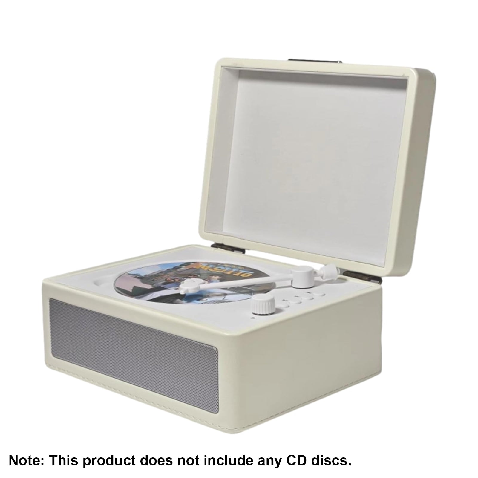 Vintage Tray-Type CD Player with High-Fidelity Sound, Bluetooth