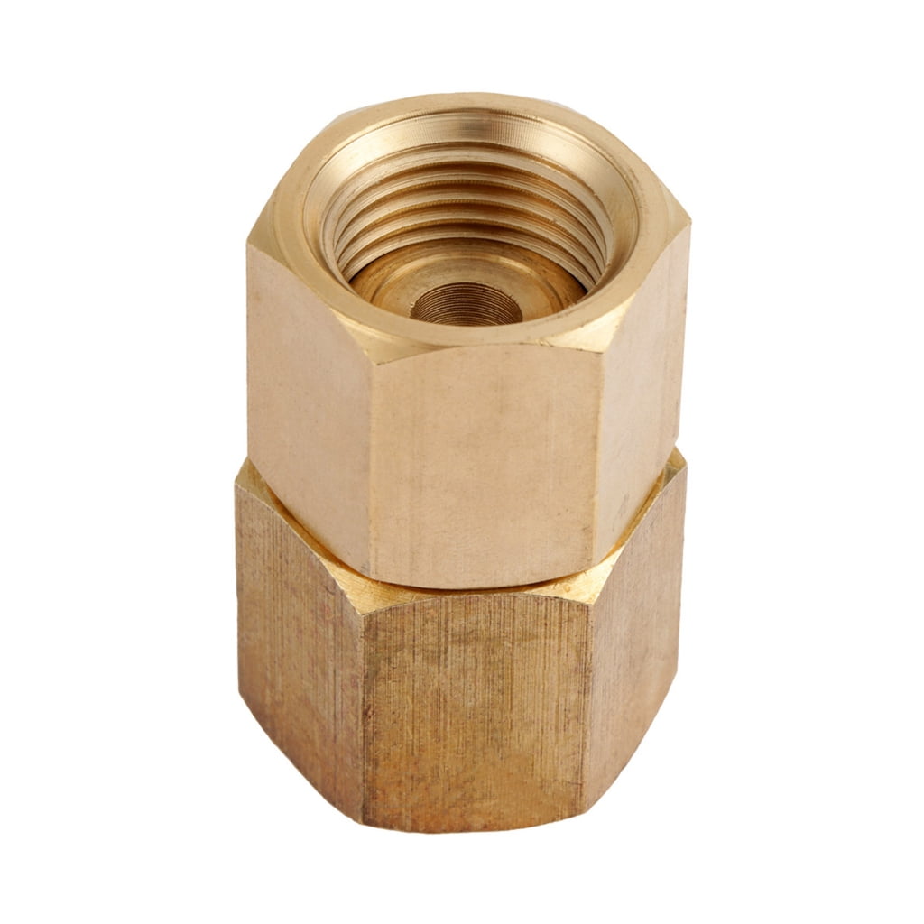 Geemin Heat Resistant CO2 Cylinder To Argon Regulator Brass Nut Adapter Standard Threading Leak Proof Brass Regulator Adapter