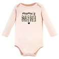 thumbnail image 4 of Hudson Baby Infant Girl Cotton Long-Sleeve Bodysuit, Pant and Shoe Set, Leopard Hearts, Newborn, 4 of 5