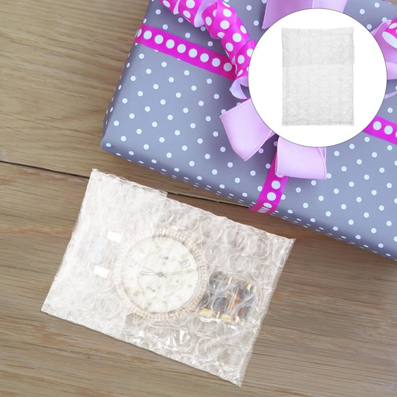 Minkissy 50pcs Bubble Mailers for Makeups and Products Transparent PE for General Users in Protective Packaging