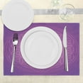 thumbnail image 3 of Ambesonne Psychedelic Place Mats Set of 4, Flower Life Vibrant, Standard Size, Fuchsia Purple, 3 of 6