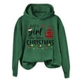 thumbnail image 2 of Sales Today Clearance Hoodies for Women Women's Christmas Just A Girl Who Loves Christmas Letter Printed Hoodie Crewneck Hoodie, 2 of 3