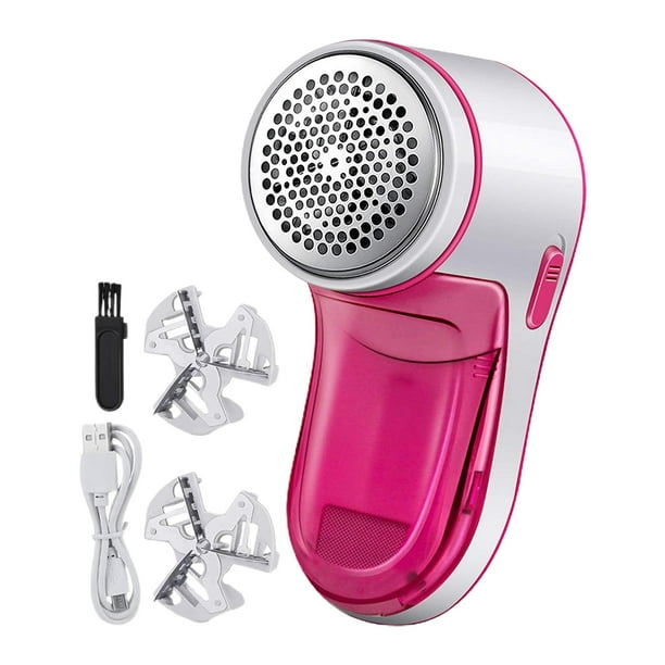 Elimina de pelusas eléctrico Limpia remove de afeitaa para ropa de cama Ropa de Rosado perfecl Quita pelusas