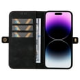 thumbnail image 3 of Dteck for Apple iPhone 14 Pro Max Wallet Case with RFID Blocking Credit Card Holder, Flip Folio Book PU Leather Phone Shockproof Cover Women Men, Black, 3 of 6