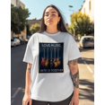 thumbnail image 3 of Women's Graphic T-Shirt White 2XL Women's Tops Guitar Pattern Crew Neck Short Sleeve Shirts for Women, 3 of 3