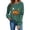 Green, variant on TKLPEHG Halloween Sweatshirts For Women Funny Ghost Pumpkin Graphic Sweatshirt Fall Fashion Long Sleeve Crew Neck Vintage Casual Pullover (Orange,M)