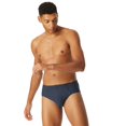 thumbnail image 4 of SCHIESSER Braguitas para hombre, paquete de 3 - «95/5», supermini, algodón elástico, lisas/rayadas Azul L (Large), 4 of 4