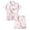 Pink-C, variant on Kids Silk Pajama Set for Girls Boys Bow Pajamas Button Down Sleepwear Set Pjs Sleepwear Outfits Christmas Pjs Kids 8-9 Years Kids Clothes