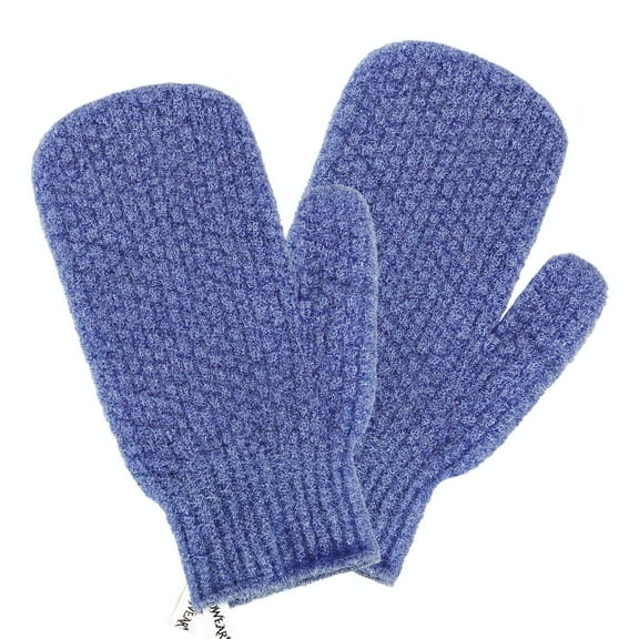 EvridWear Exfoliating Bath Mittens for Shower, Spa, Massage and Body Scrubs (Mitts, 1 Pair Heavy)