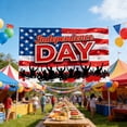 thumbnail image 4 of FEOLGEHLY 4th of July Decorations Outdoor, Memorial Day Decorations, Red Blue White Patriotic, Independence Day Background Cloth Set, Stylish Decor Scene Hanging Fabric For Home Yard Party Picture A, 4 of 7