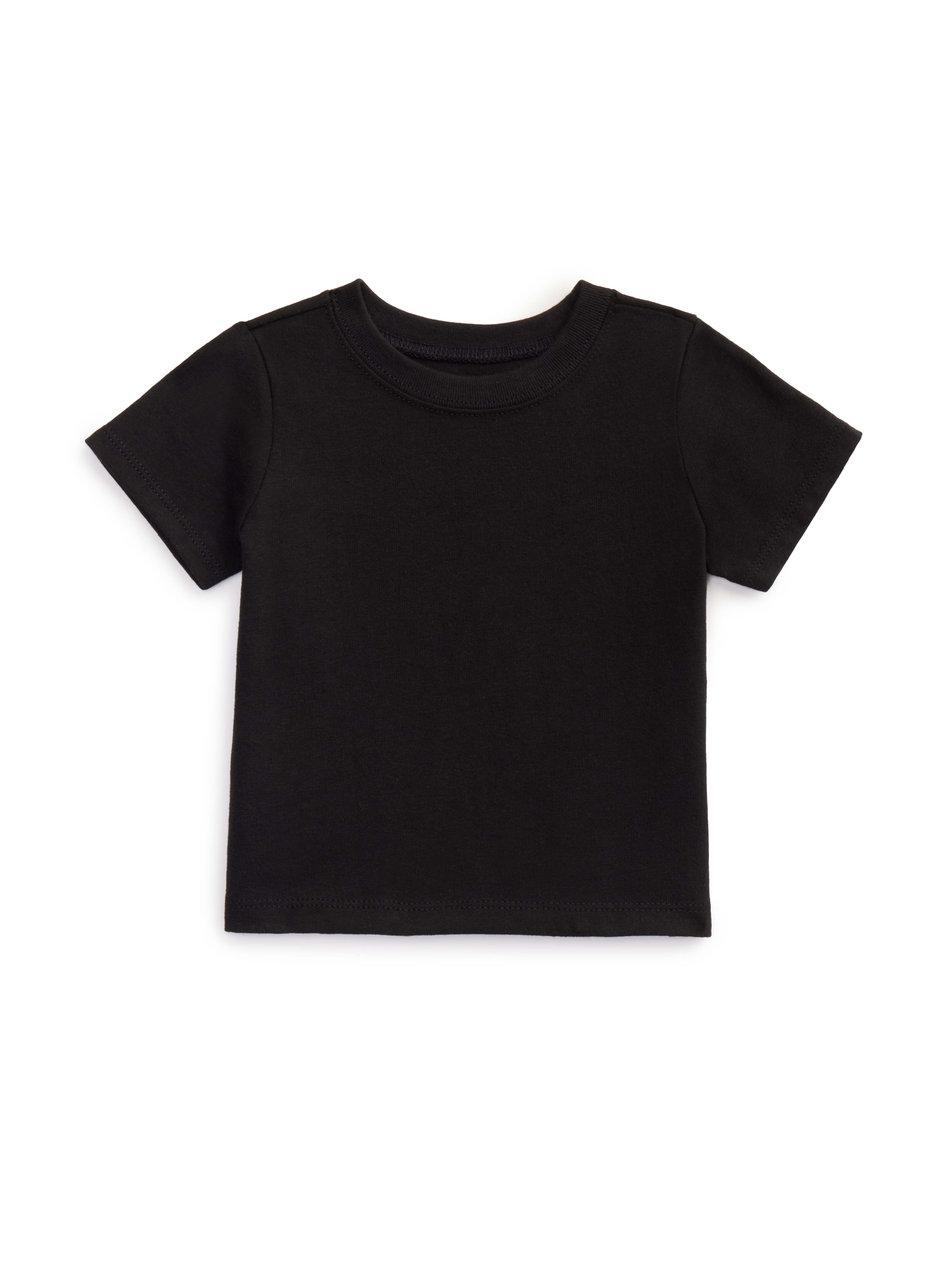 Garanimals Baby 3-Pack Short Sleeve Solid Jersey T-Shirts, Sizes 0-24 Months