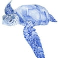 thumbnail image 2 of Parker, Jennifer Paxton 26x26 White Modern Wood Framed Museum Art Print Titled - Ultramarine Sea Turtle I, 2 of 4