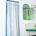 thumbnail image 6 of opvise Exquisite Workmanship Window Treatment Wear-resistant Polyester White Lace Panel Sheer Curtain for Home 150*100cm, 6 of 8
