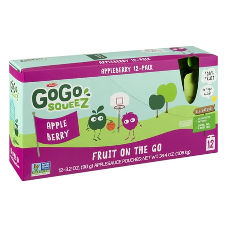 UPC 890000001554 product image for GoGo squeeZ Applesauce Berry 3.2oz 12PK | upcitemdb.com