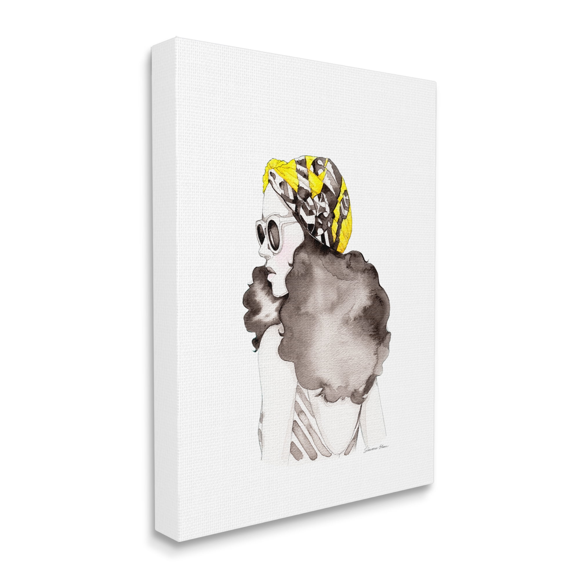 Stupell Industries Vintage Style Woman Beauty & Fashion Painting Gallery Wrapped Canvas Print Wall Art, 24 x 30