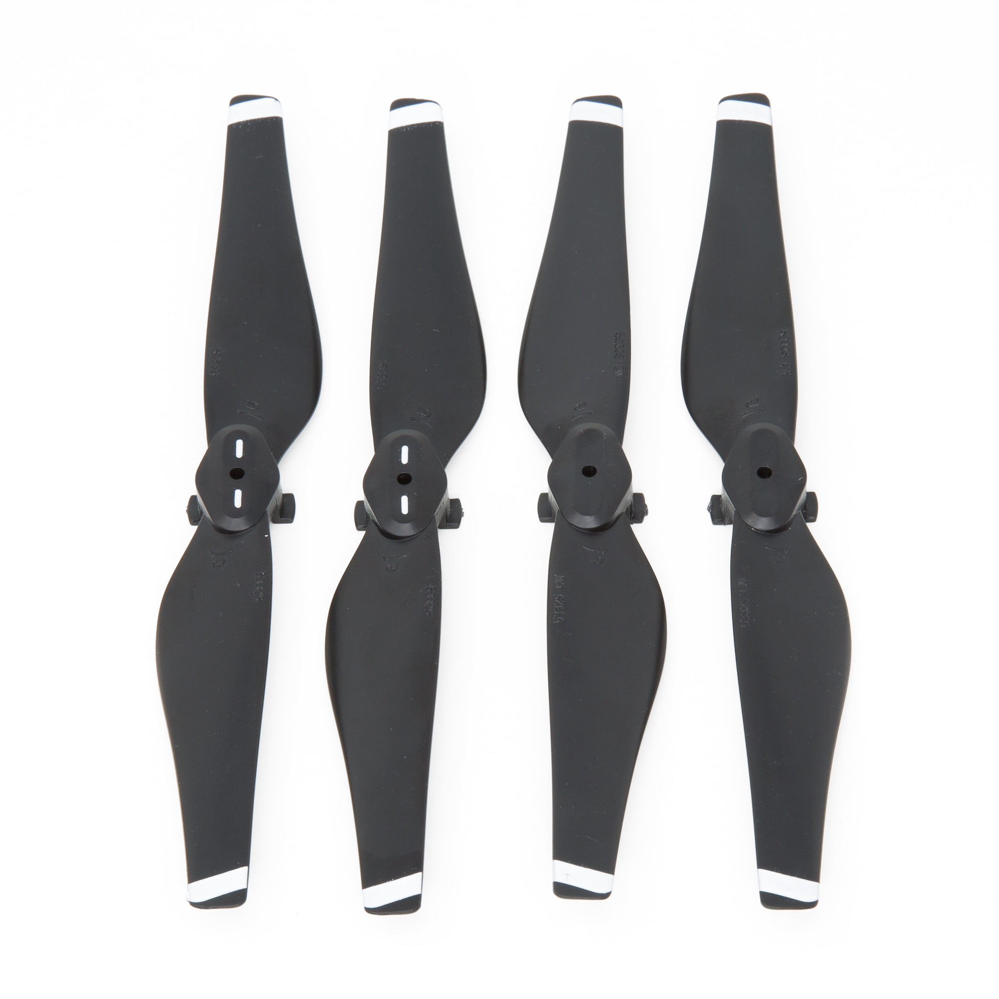 Ultimaxx DJI Mvic Air 2 Pairs Quick Release Propellers CCW/CW Props Blades For DJI Mavic Air Drone Accessories (Black+White Stripes) Set of 4