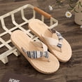 thumbnail image 5 of longantii Flip Flops for Women Summer Sandals Anti-slip Slippers Flip Flops Boho Beach Thong Sandals Black, 5 of 7