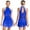 Royal Blue, variant on TiaoBug Women's Tassel Latin Dance Dress Leotard Sleeveless Fringe Tango Samba Cha-cha Competition Dress Royal Blue L