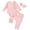 Pink, variant on YDFCWXW Baby Girl Clothes Spring Solid Color Long Sleeve Ribbed Bodysuit Romper Pants Set (Hot Pink, 0-3 Months)