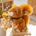 thumbnail image 6 of Squirrel Plush Toy Cute Red Squirrel Stuffed Animal with Lifelike Detail Bedtime Friend for Kids Adults, 6 of 7