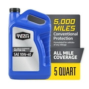 Super Tech All Mileage SAE Synthetic Blend Motor Oil 10W-40، 5 Quarts