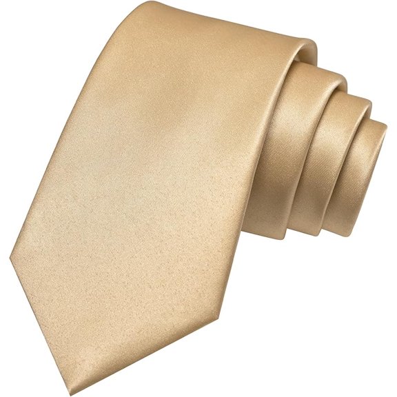 Solid Color Tie Mens Necktie for Business and Wedding