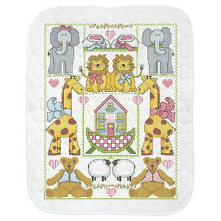 Stamped Cross Stitch Kit ~ Design Works Nursery Rhymes Baby Quilt #DW7100