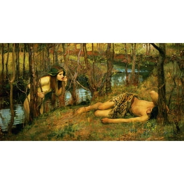 Waterhouse "The Naiad" (1893) Glossy Poster