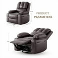 thumbnail image 3 of Electric Recliner + Rocking + Massage: #Cf8011 Pu Leather + Seat Width: 56Cm Cf8011 Electric Recliner + Rocking + Massage Seat Width: 56Cm, 3 of 9